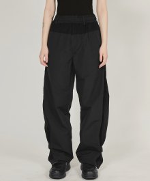 Wide Split Pants - Black (FL-218)