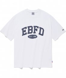 EBFD 아치로고 반팔 티셔츠 딥블루