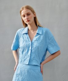 BLUE BEL SUMMER CREASED SHIRT (블루 벨 섬머 크리스드 셔츠)