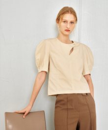 BEIGE PENI BLOUSE (베이지 페니 블라우스)