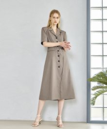 BROWN SODA LONG JACKET DRESS (브라운 소다 롱 자켓 드레스)