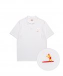 엠니(M.Nii) M.Nii x LAB12 OVER FIT PK T-Shirts / White