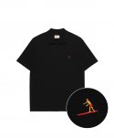 엠니(M.Nii) M.Nii x LAB12 OVER FIT PK T-Shirts / Black