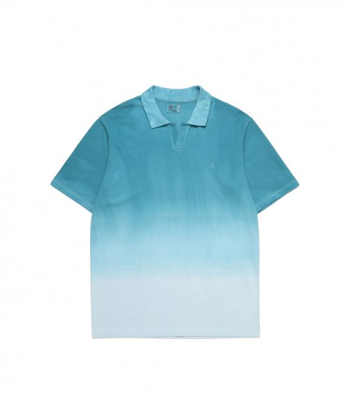 M.Nii x LAB12 Tie-dye OVER FIT PK T-Shirts / Sky