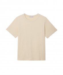 여성 코튼 슬럽 티셔츠 라이트오렌지 LF1FKN5122