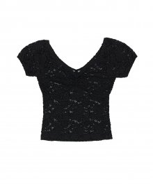 Lace Crop Top Black