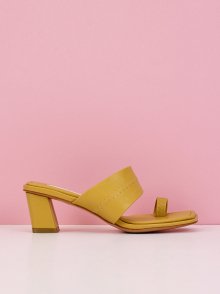 Stitch Sandal Heel (Yellow)