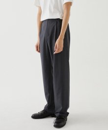 PLEATED STRING TROUSER COOL VER (CHARCOAL)