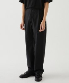 PLEATED STRING TROUSER COOL VER (BLACK)