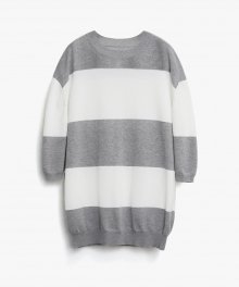 스카시 스트라이프 비치 니트_Gray Stripe