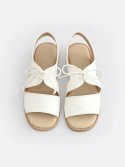 흰(HEENN) Textured Leather Sandals_White