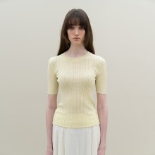 golgi short-sleeve knit (yellow)