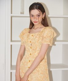 Ruffle Collar Dress_ Lemon