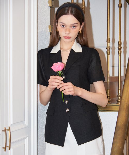 살롱 드 욘(SALON DE YOHN) Classic Linen Jacket_ Black - 사이즈 & 후기 | 무신사