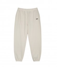 pastel jogger pants ivory