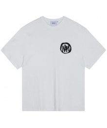 circle logo t-shirt white