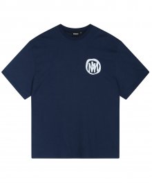 circle logo t-shirt navy