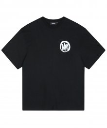 circle logo t-shirt black