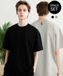 [쭈리]metal logo sweat t-shirt package