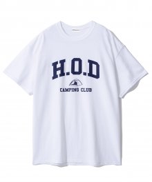 HOD 캠핑클럽 티셔츠 (화이트)