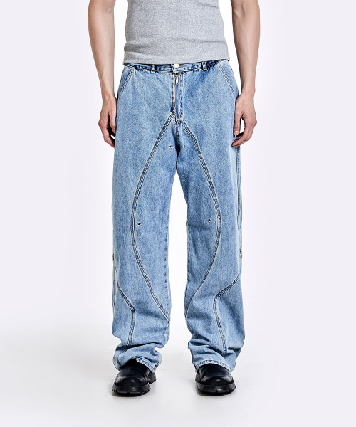 51PERCENT ■ TUNNEL LINING TROUSER (DENIM) 2024101611455869991293640670f2