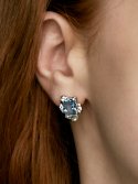파피(POPPI) Basic wave earrings (Topaz)