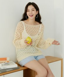 [2컬러]LINEN NET KNIT