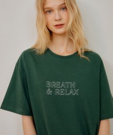 GREEN BREATH&RELAX OVERSIZE TSHIRT (그린 브레스&릴렉스 오버사이즈 티셔츠)