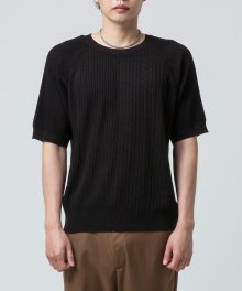 REVERSE LABEL KNIT (BLACK)