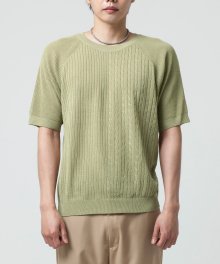 REVERSE LABEL KNIT (LIGHT GREEN)