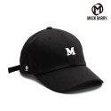 맥베리(MACK BARRY) 블랙 M 로고 캡 블랙