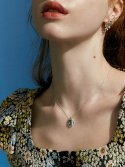 파피(POPPI) Silver topaz wave necklace
