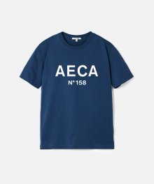 AECA BIG LOGO TEE-INDIGO BLUE