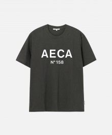 AECA BIG LOGO TEE-LIGHT CHARCOAL