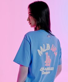 LIKE 오버핏 반팔 티셔츠 LA (Blue)