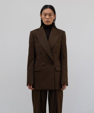 로우클래식(LOW CLASSIC) CLASSIC DOUBLE BLAZER - KHAKI 상품 이미지