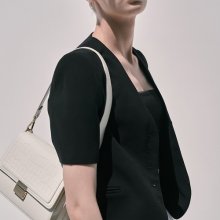 Letter bag (Croco ivory) - S003CIV