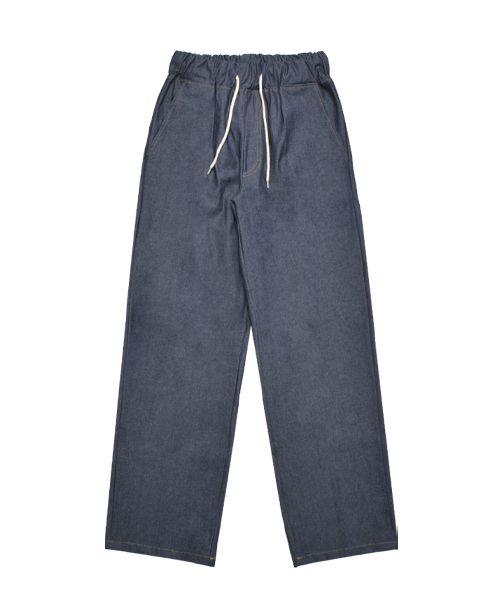 Широкие джинсы на резинке Medium Indigo