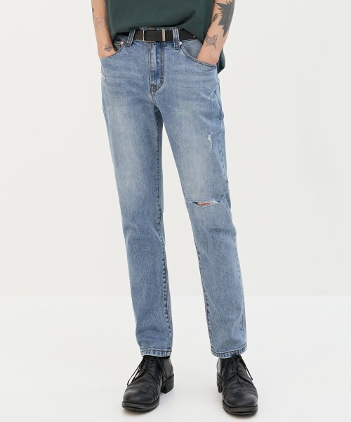 플랙() 노이 커츠 T63 디스트로이드 라이트 워시드 상품 이미지