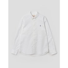 [ESSENTIAL] [REGULAR] Unisex 화이트 옥스포드 솔리드 셔츠 (BC1764C051)