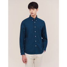 [ESSENTIAL] [REGULAR] Unisex 로열 블루 옥스포드 솔리드 셔츠 (BC1764C05N)