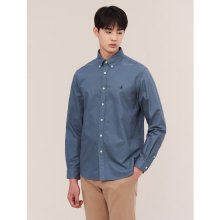 [ESSENTIAL] [REGULAR] Unisex 블루 옥스포드 솔리드 셔츠 (BC1764C05P)