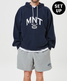 [SET]Varsity MNT Heavy Hoody + MNT Sweat Shorts