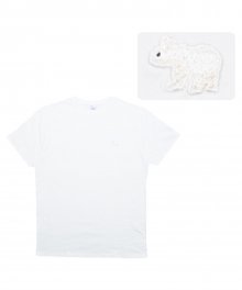 TCM polar mini logo T (white)