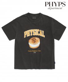 KNOTTED X  P.E.DEPT® COCONUT DONUT TEE PIGMENT CHARCOAL