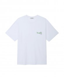 RECYCLED PLATED LOGO TEE white