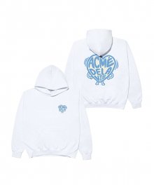 SHAKING HEART HOODIE WHITE