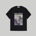 마스컬렉트(MARS COLLECT) 마블 페인팅 티셔츠 블랙