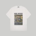 마스컬렉트(MARS COLLECT) 옐로우 월 티셔츠 화이트