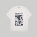 마스컬렉트(MARS COLLECT) 블랙 플라워 티셔츠 화이트